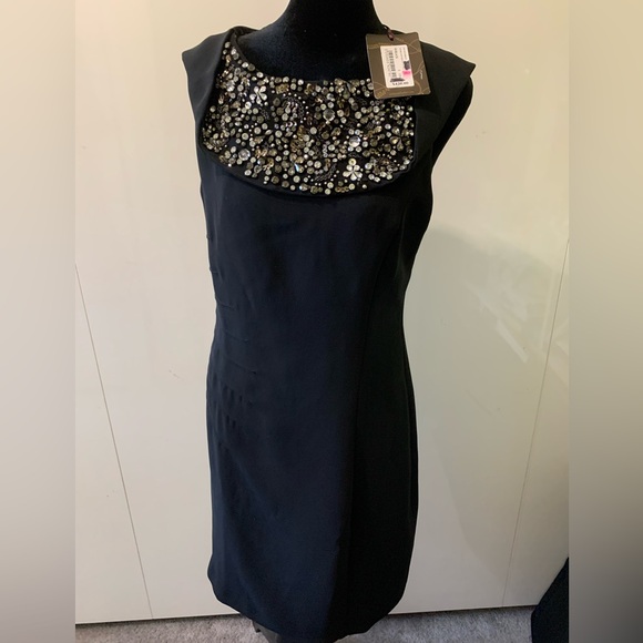 Ted Baker London ( folded over detail Neckline black dress, original piece